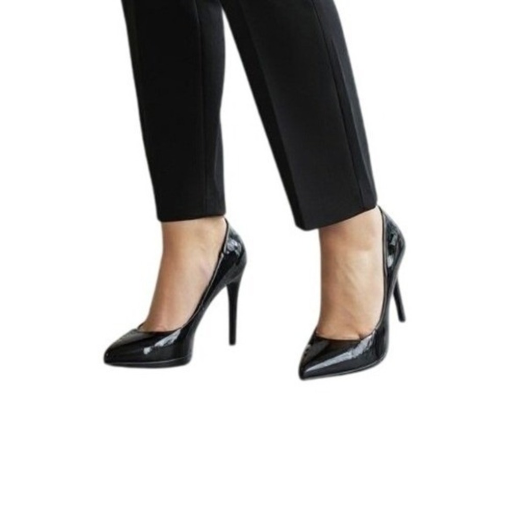 Cole Haan Black‎ Patent Leather Pointed Toe Stiletto Heel Pumps Shoes Size 9B